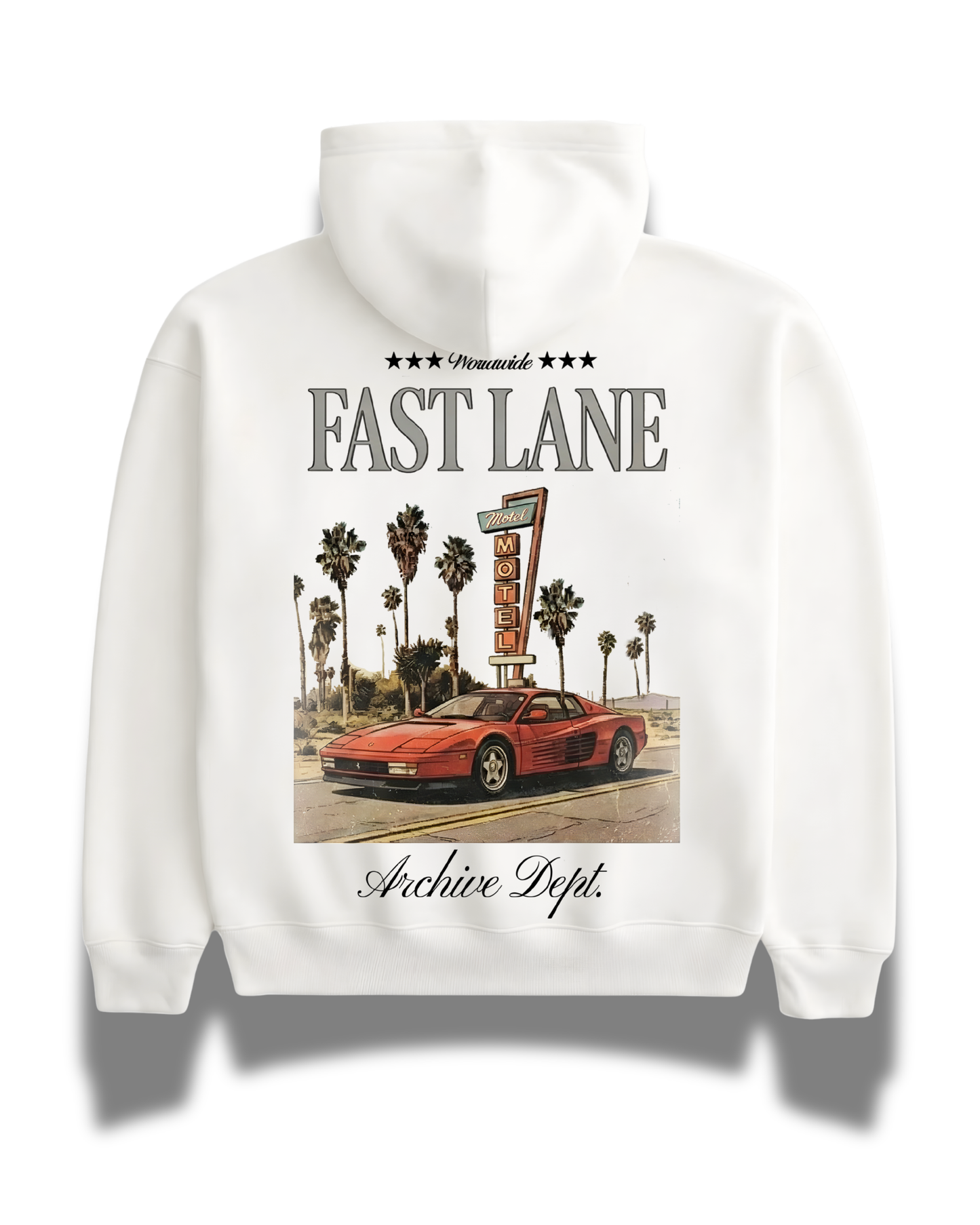'Fast Lane' Graphic Hoodie