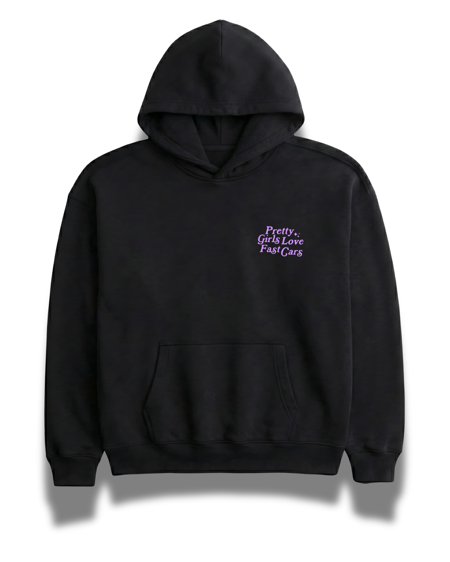 Pretty Girls Love Fast Cars Hoodie - Black