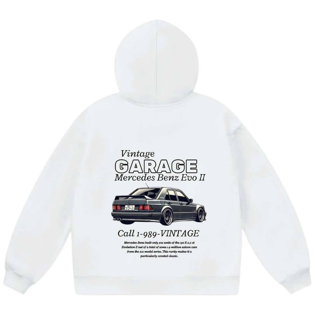 Vintage Garage 190E Evo II Graphic Hoodie