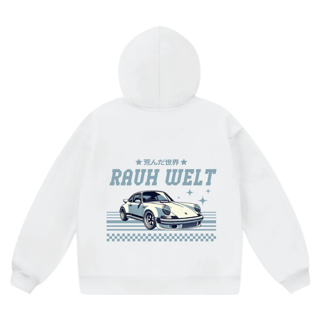 Rauh Welt 911 Baby Blue Graphic Hoodie