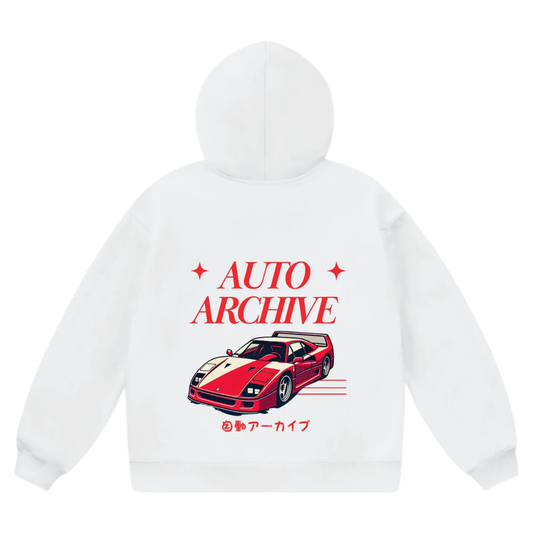 F40 'Auto Archive' Graphic Hoodie